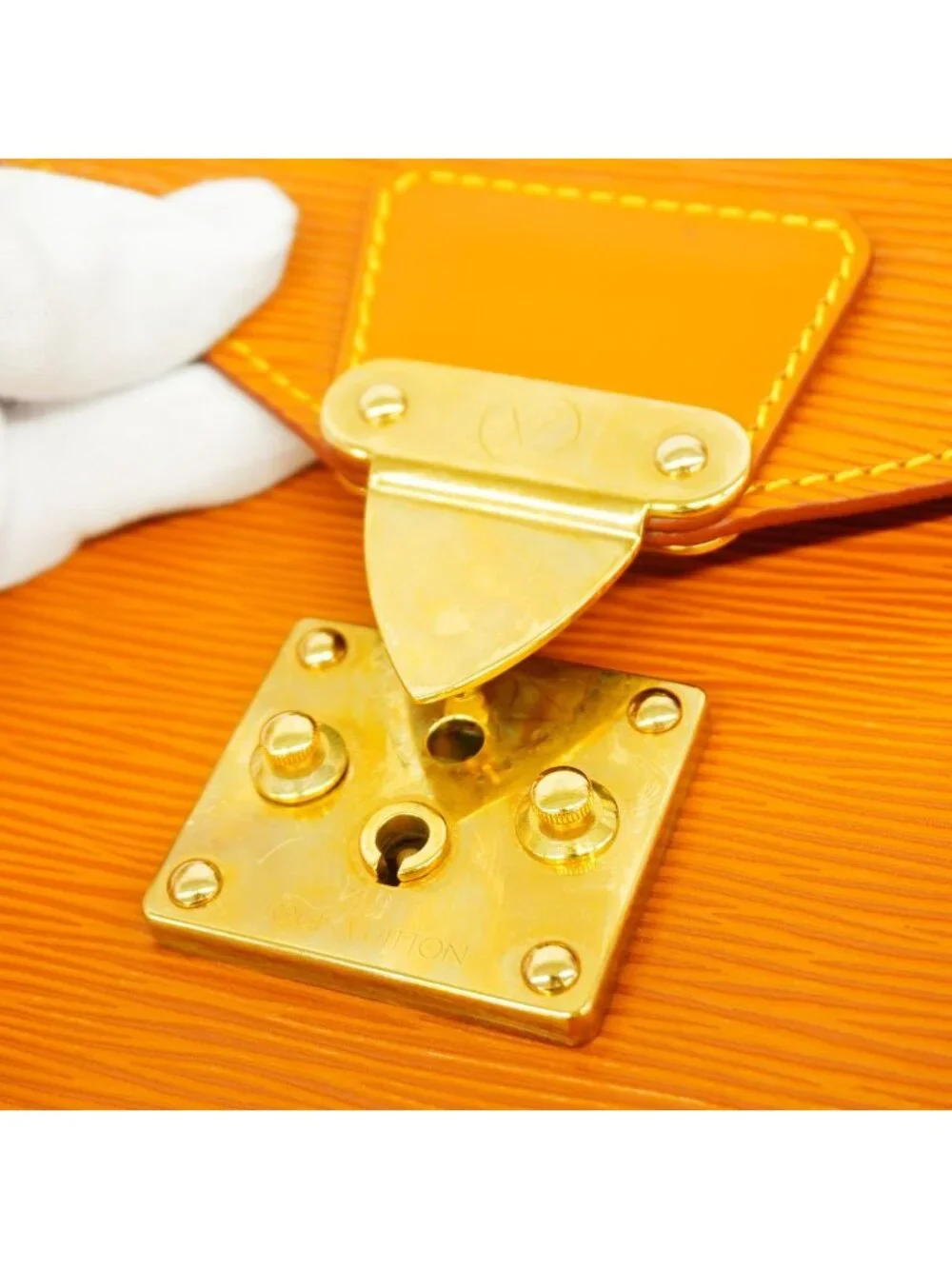 Louis Vuitton Business Bag Epi Serviette Conseil Cipango Gold